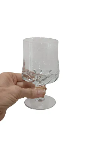 6 Taças Vinho Demi Cristal Gomos 250 ml