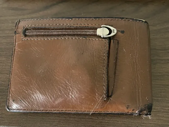 Carteira Cincow (Couro Legítimo) Marrom masculina
