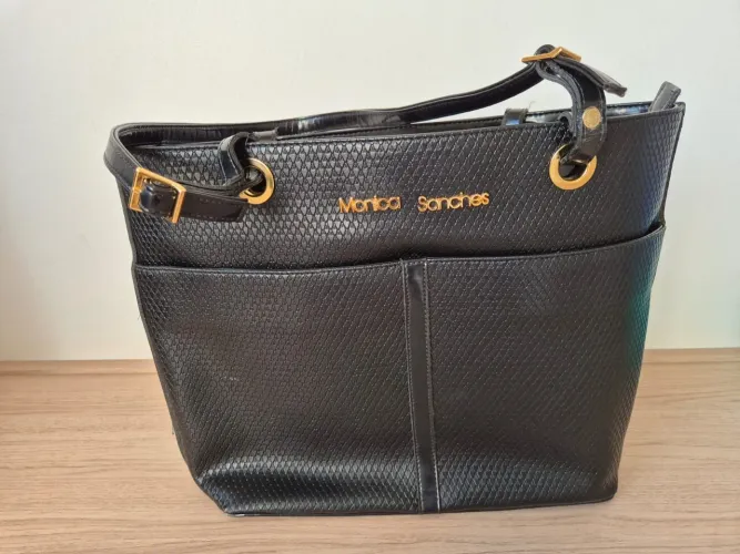 Bolsa Monica Sanches preta original
