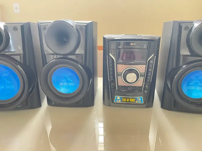 Mini System LG MCT705 X-Metal Bass 740W RMS - Muito Forte!