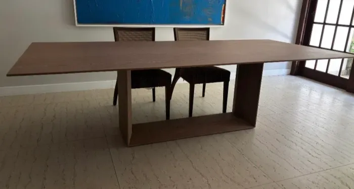 Mesa de jantar 2,60X1,20 - Artefacto Louro Freijó Madeira