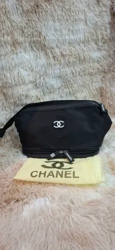 necessaire chanel preto novo