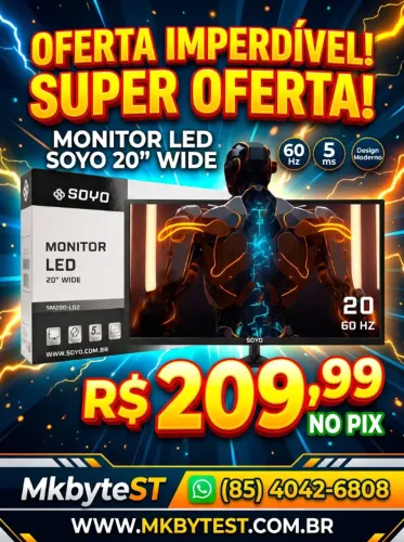 Monitor 20-p novos com garantia
