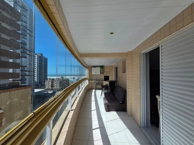 Apartamento 2 dormitórios 2 suítes com vista mar no Caiçara
