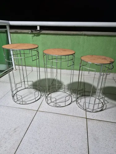 Trio cilindro decoração para festa.