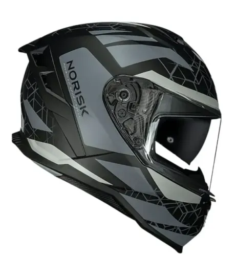 Capacete Norisk Strada Ii Evoque Cinza Fosco C/óculos Solar