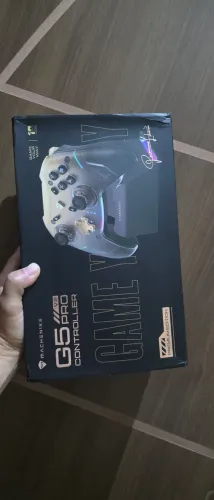 Controle Gamer Sem Fio 1000hz Machenike G5pro V2 Com Base Cor Cinza