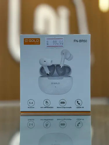 Fone de Ouvido Pequeno A Gold Plus Branco