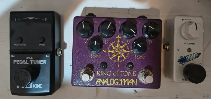 Pedais Booster King Of Tone Ly Rock Nux Afinador