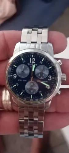 Relógio Tissot PRC 200 Cronógrafo Azul Original Suíço