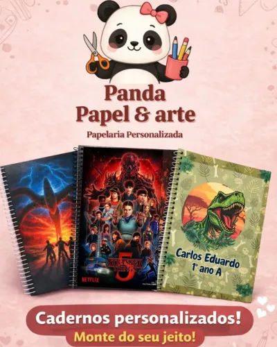 Cadernos personalizados 