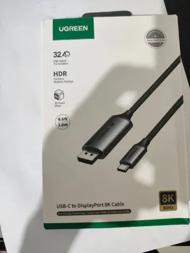 Cabo Usb-c para Displayport 8k 60hz 