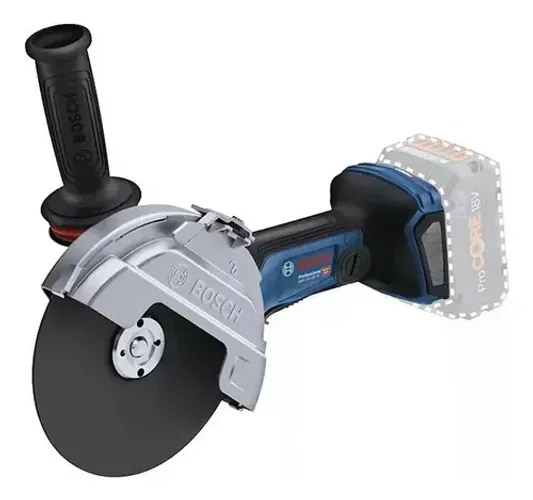 Esmerilhadeira a bateria Bosch Brushless GWS 18V-180 PC 1500W Cor Azul s bateria 