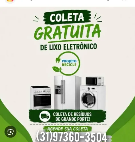 Geladeira freezer frigobar coletamos grátis 
