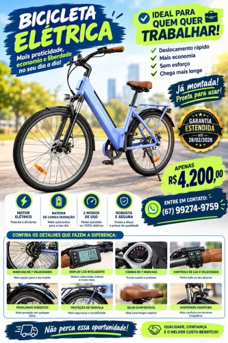 Oportunidade Bicicleta Elétrica