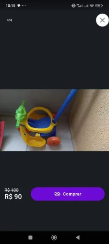 Triciclo Mototico Passeio E Pedal Azul Brinquedo Bandeirante