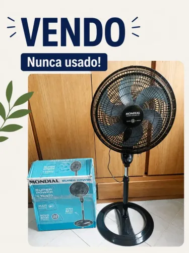 VENTILADOR VERTICAL DE PÉ NOVO