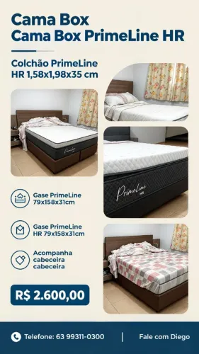 Cama box casal