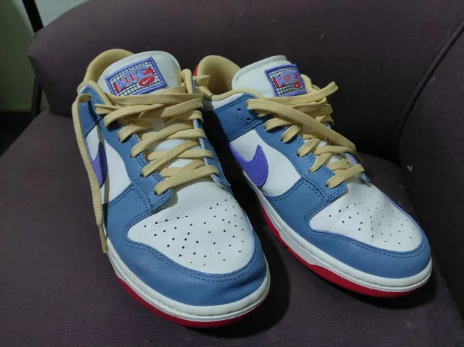 NIKE DUNK LOW DENIM TURQUOISE IVORY ROYAL - Nº 40