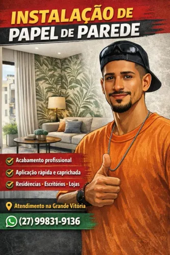 Instalador profissional de papel de parede