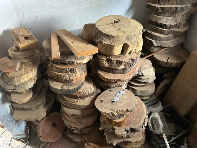 Bolacha de madeira para tábua ou artesanato