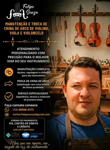 Luthier instrumentos de cordas
