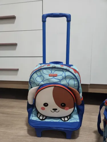 Mochila Infantil com Lancheira Termica Tema Cachorro .Marca SESTINI Original