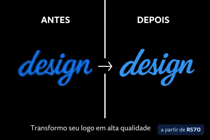 Logo em baixa qualidade? Eu resolvo pra você