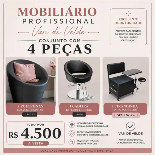 Móveis Van de Velde Para Salão de Beleza
