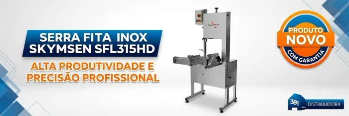 Serra Fita Inox Skymsen 315cm SFL315HD Açougue Nova NFE