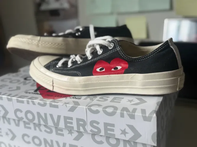 Tênis Converse x Comme Des Garçons