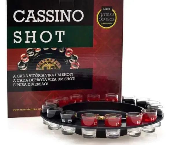 Jogo de Drink Roleta Cassino da ZonaCriativa