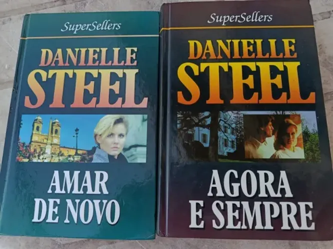 2 livros Danielle Steel: Amar de novo + Agora e sempre - como novos - capa dura