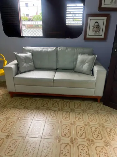 Sofa 2 lugares courino 1.80 metros 