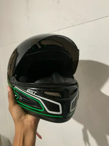 Capacete RX7 com viseira fume e narigueira 