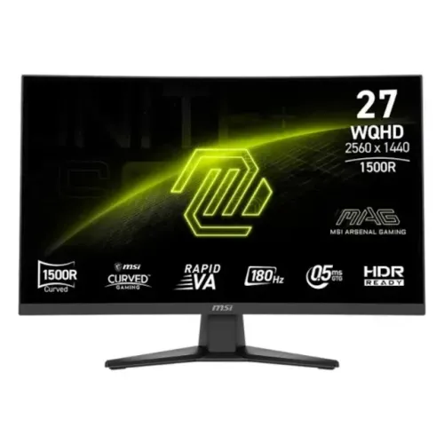 Monitor 27" MSI MAG Curvo QUAD HD (2k) 180Hz 0.5MS