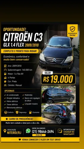 Citroen C3 GLX 1.4/ GLX Sonora 1.4 Flex 8V 5P 2010