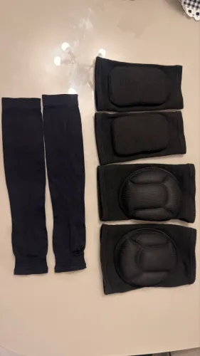 Kit novo joelheira, cotoveleira e manguito.