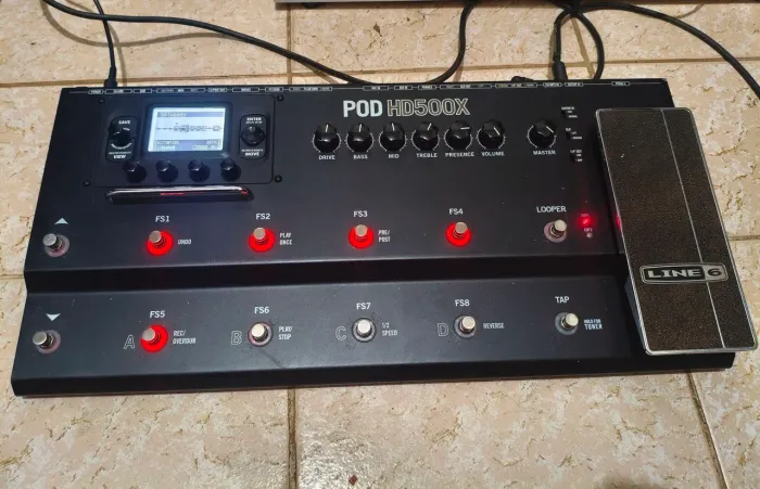 Pedaleira Line 6 Pod HD500X Com Fonte Original