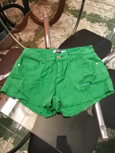 Shorts jeans verde