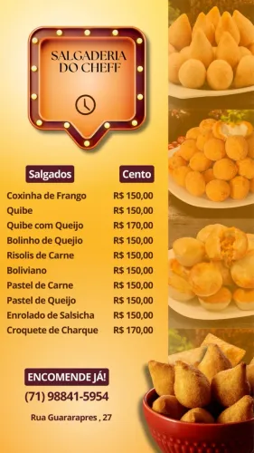 Encomenda de salgados