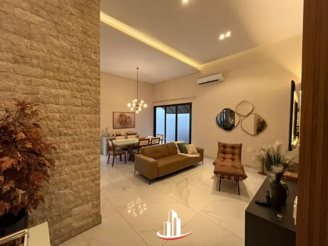 Casa alto padrão a venda no condomínio Damha 2, com 4 suítes, piscina aquecida e 228m2 de