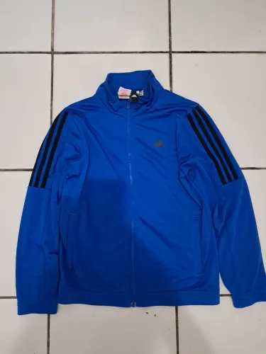 Casaco azul gola alta Adidas original 