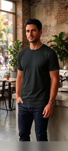 Camisa Masculina Básica 100%Algodão