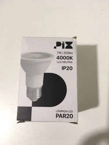 Lâmpada de Led Pix Par20 7w E27 4000K Branco Neutra - NOVA