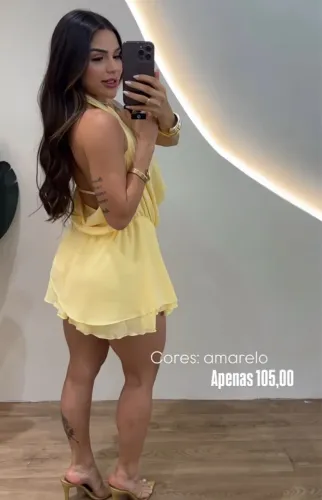 Vestido amarelo belíssimo 