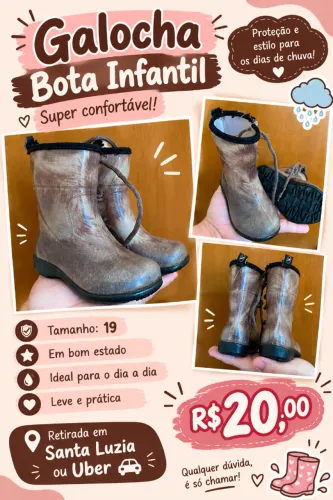 Galocha para bebê
