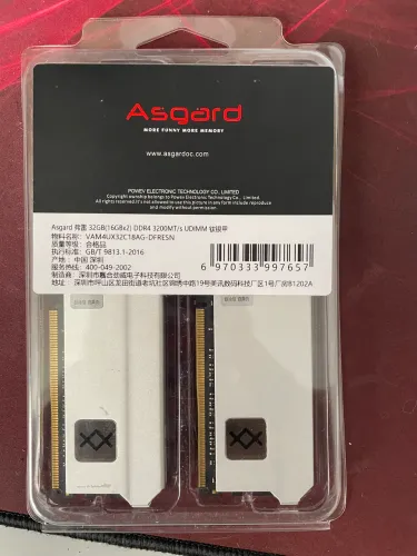 Memória RAM Asgard 32gb (16gb x 2) 3200mhz
