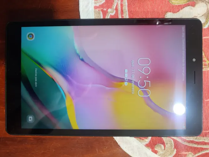 Troco tablet Samsung modelo t-295 com chip 4g troco por celular Samsung S10 s20 