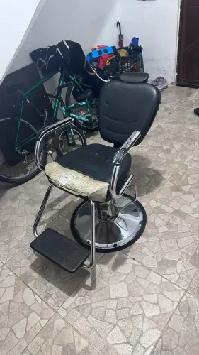 Cadeira barbeiro dompel só troca o forro fica zera